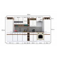 Bucatarie COSSY NEW 360 Stejar Sonoma